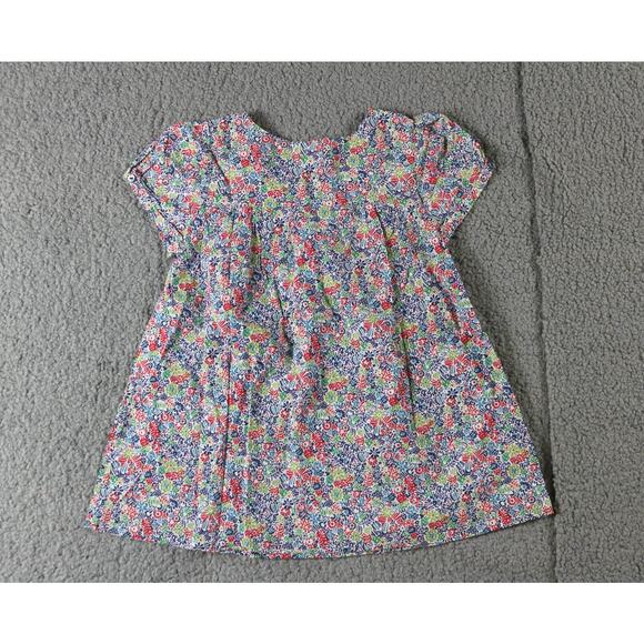 Jacadi Paris Girls Dress 6Y Floral Print 6A/Y 116CM Short Sleeve - Picture 2 of 6